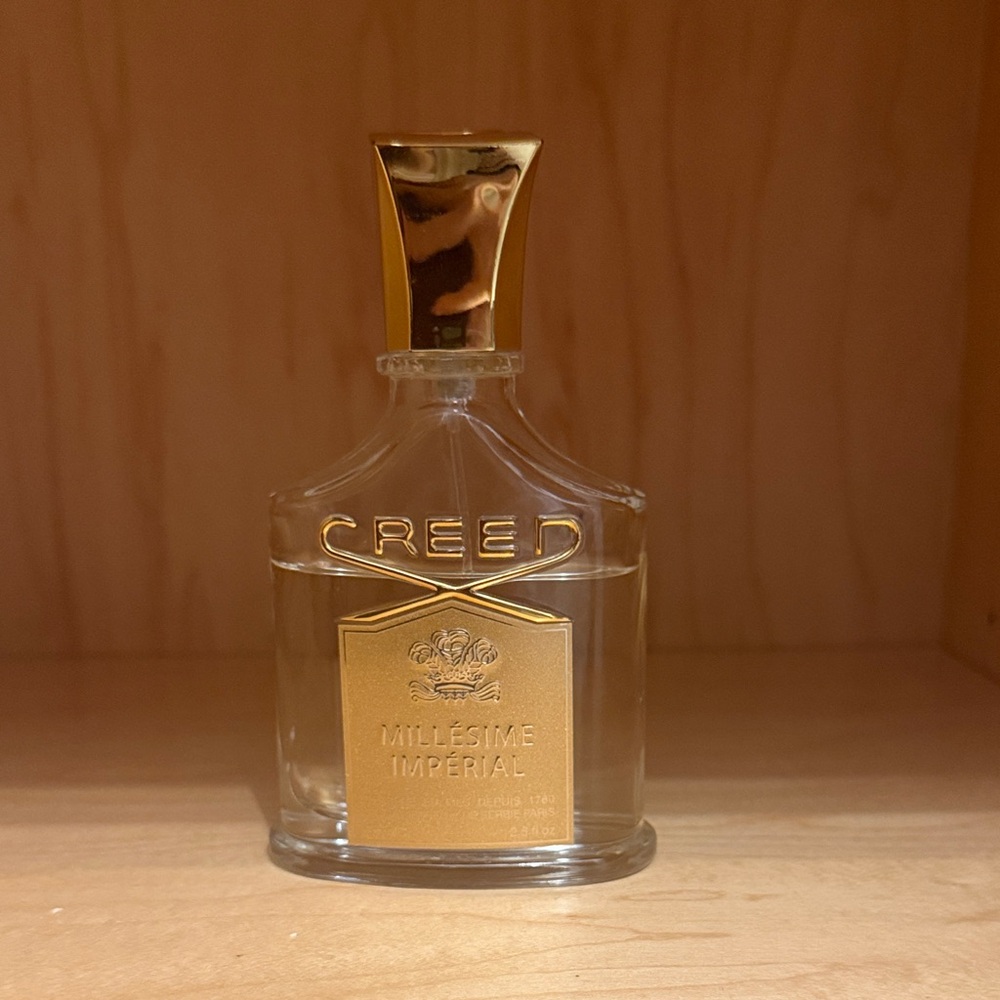 Creed Millésime Impérial - Clear Glass with Gold Accents